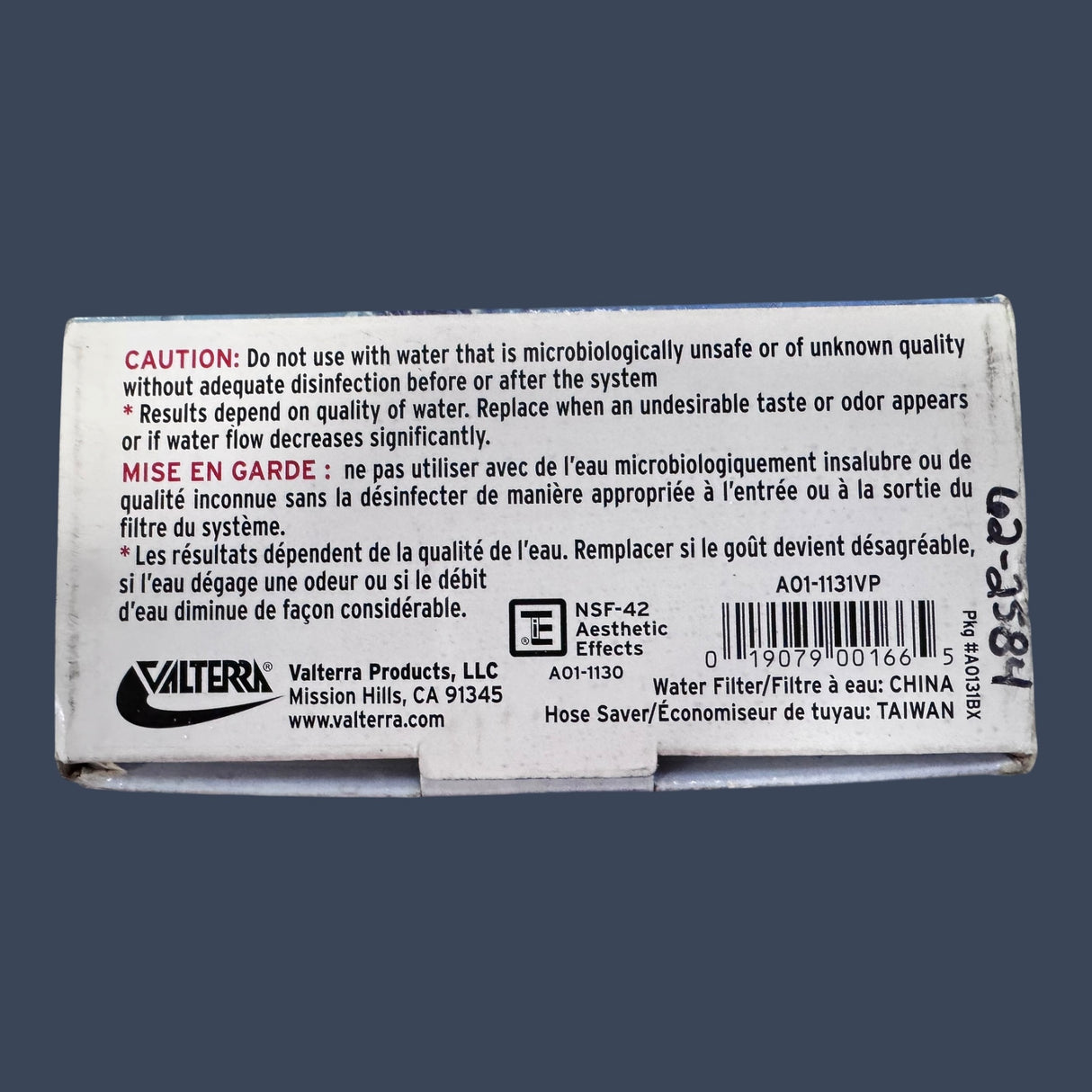 Valterra A01-1131VP | Inline RV Water Hose Filter with Hose Saver | Fresh Water Filtration System
