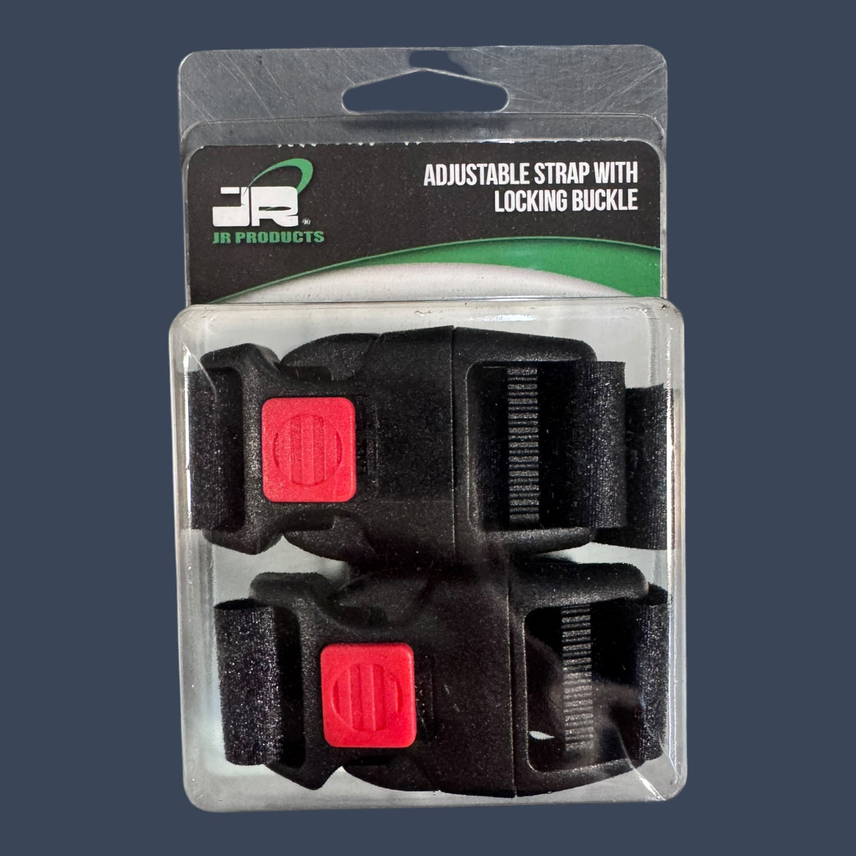 JR Products 5215 | Adjustable Safety Strap with Locking Buckle | 2-Pack RV Multi-Purpose Strap
