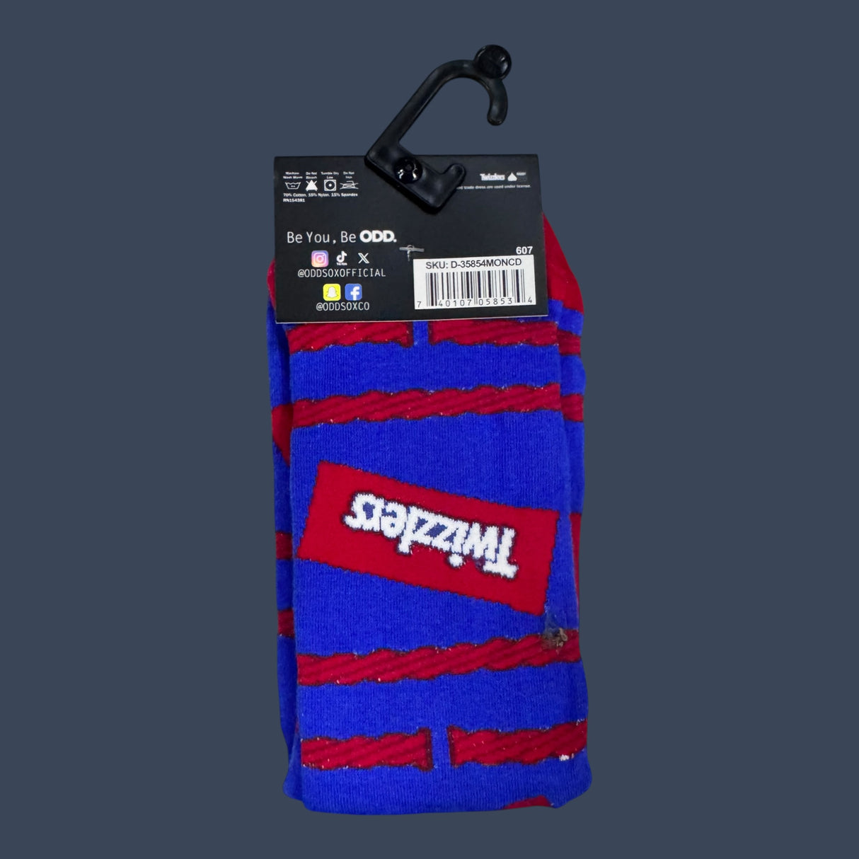 Odd Sox | Twizzlers | Size 8-12 | Novelty Graphic Crew Socks