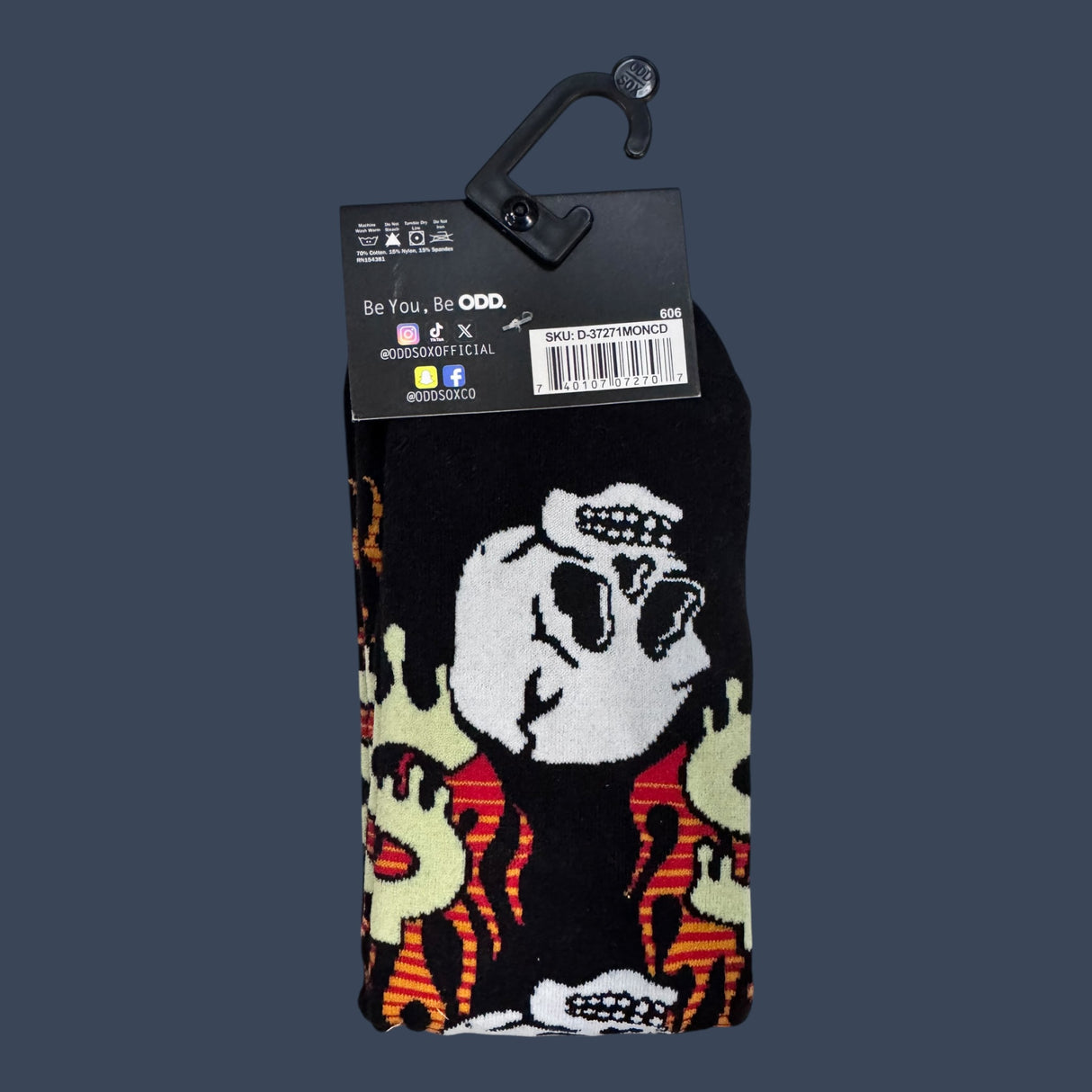 Odd Sox |Burned by Money | Size 8-12 | Novelty Graphic Crew Socks