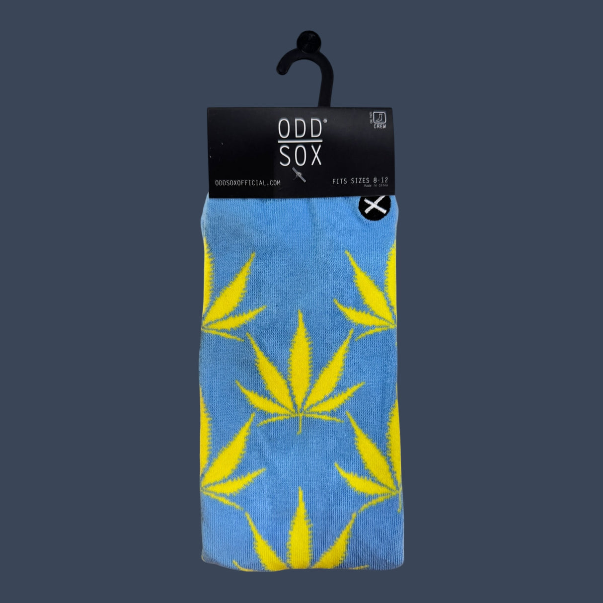 Odd Sox | Leaf | Size 8-12 | Novelty Graphic Crew Socks