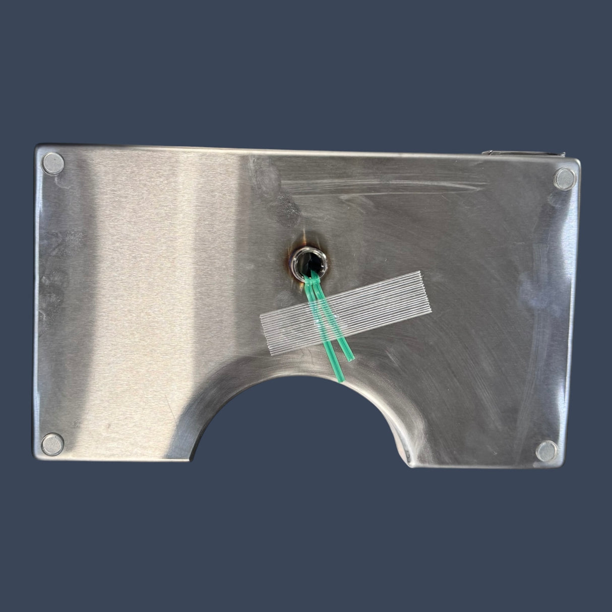 Micro Matic DP-920D | 12" Surface Mount Drip Tray with Drain | Stainless Steel Beer Tower Cutout