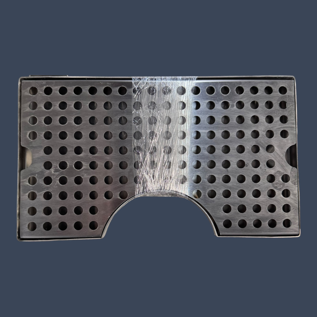 Micro Matic DP-920 | 12" Surface Mount Drip Tray with Tower Cutout | Stainless Steel No Drain
