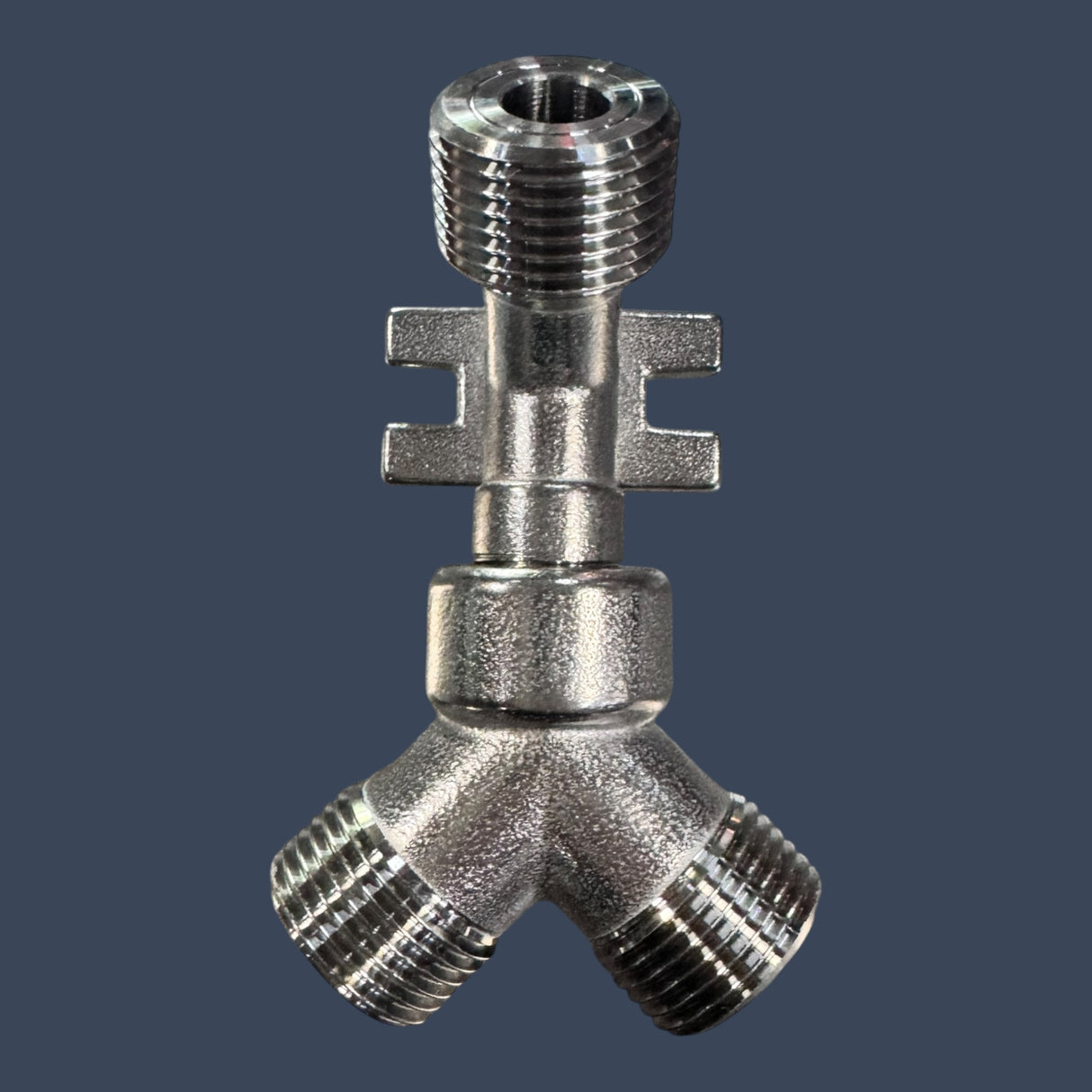 Micro Matic FF-020AB | 3-Way 304 Stainless Steel Wall Bracket | 3/8" Bore Beer Line Support