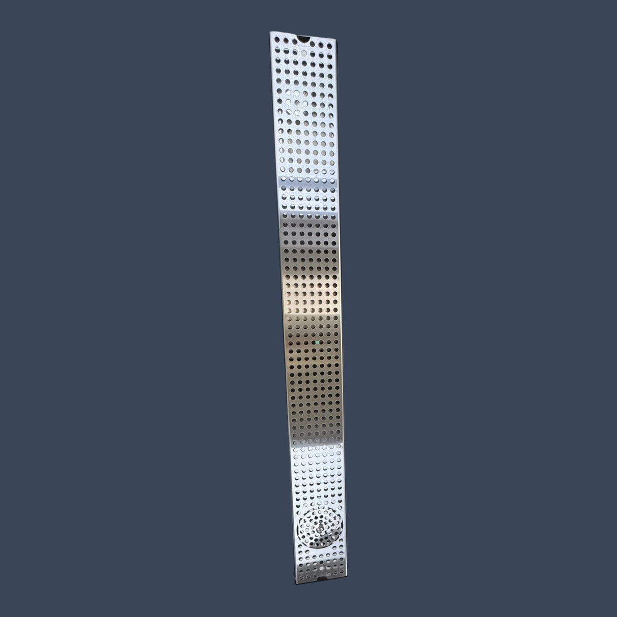 Micro Matic DP-120D-45GR | 45" Stainless Steel Surface Mount Beer Drip Tray with Drain & Glass Rinser | OEM Draft System Accessory