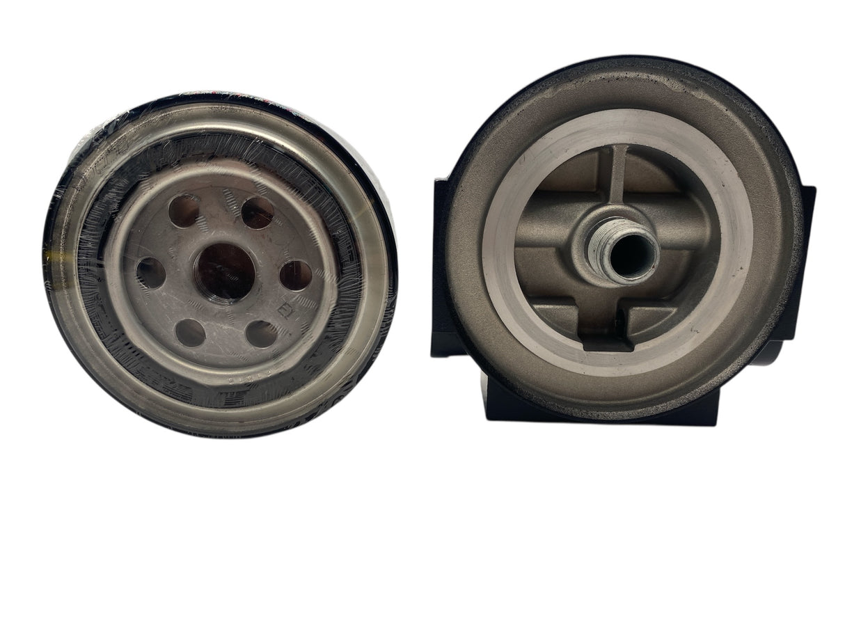 Two belt drive pulleys on a white background