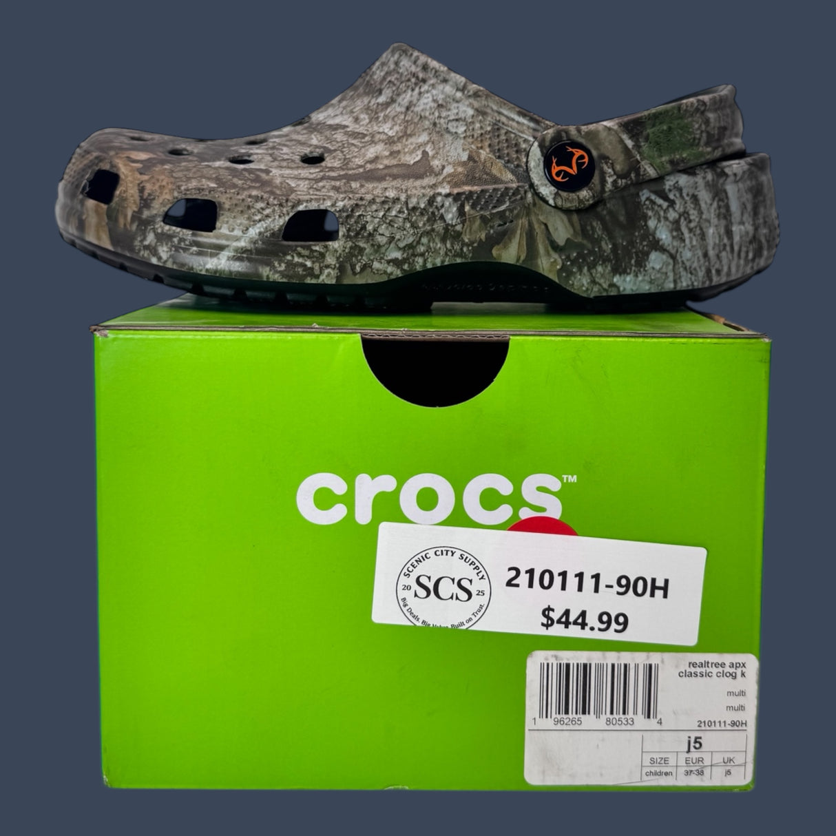 Kids Crocs RealTree APX Classic Clog 210111-90H