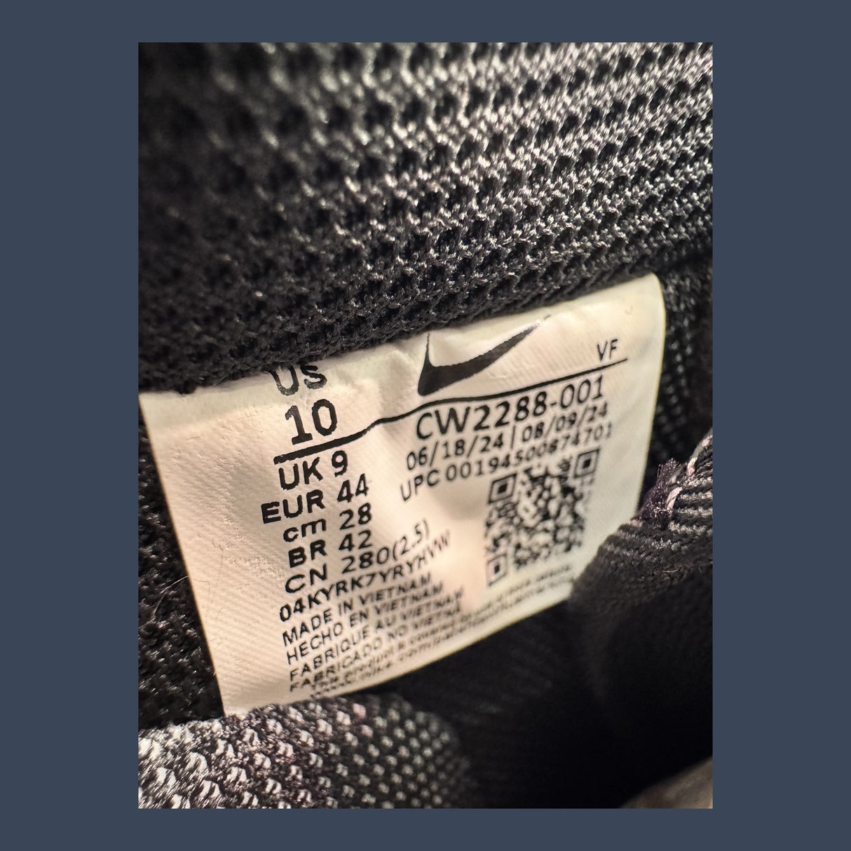 Nike Air Force 1 ’07 Black CW2288-001 - NO BOX