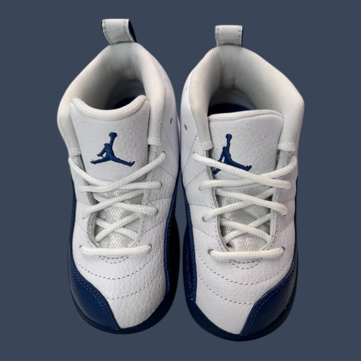 Childrens Air Jordan 12 Retro GS White/French Blue – 850000-114