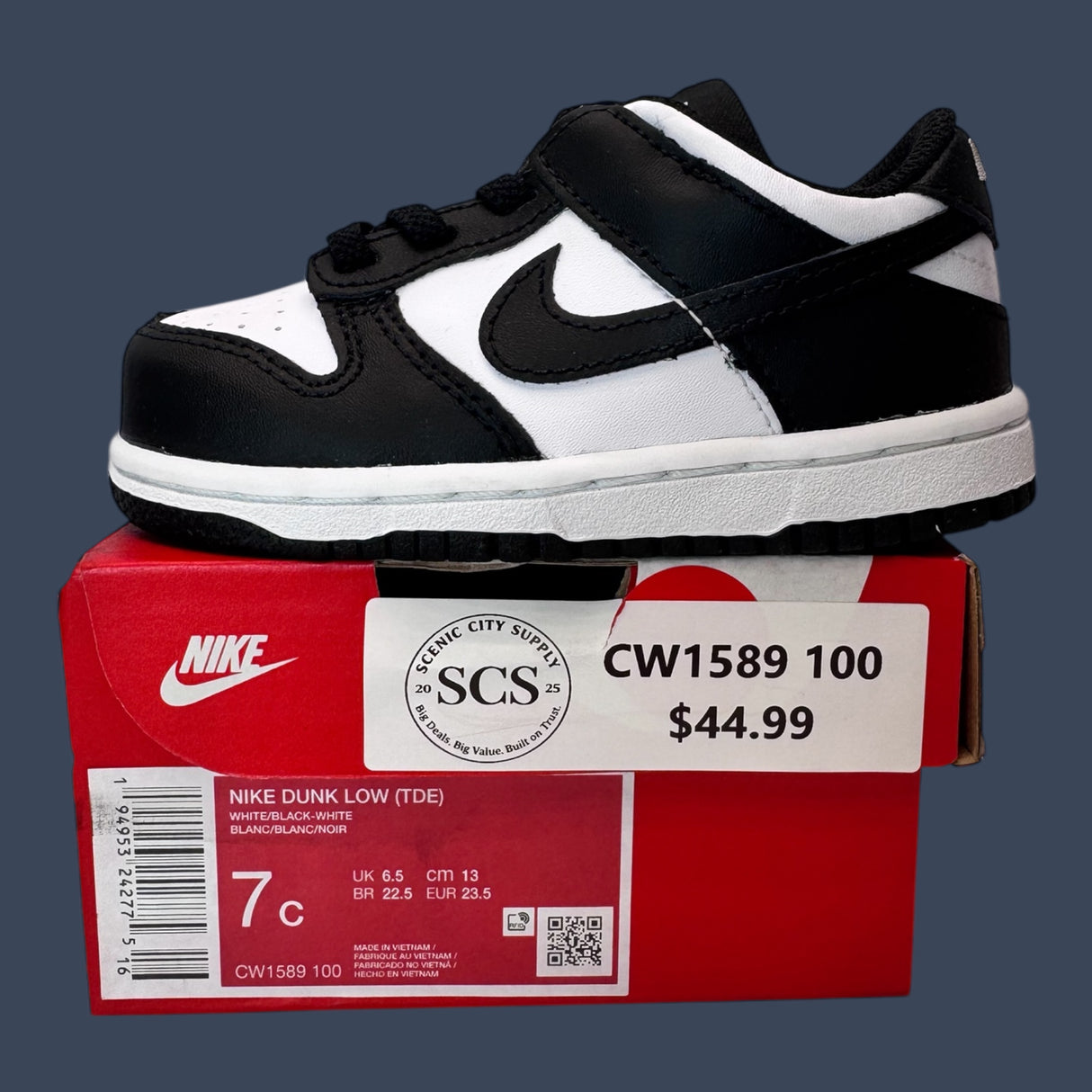 Nike Dunk Low TDE White Black CW1589-100