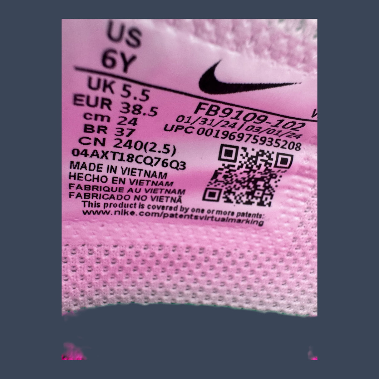 Nike Dunk Low GS White/Laser Fuchsia – FB1909-102