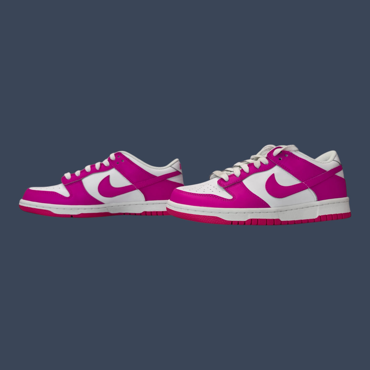 Nike Dunk Low GS White/Laser Fuchsia – FB1909-102