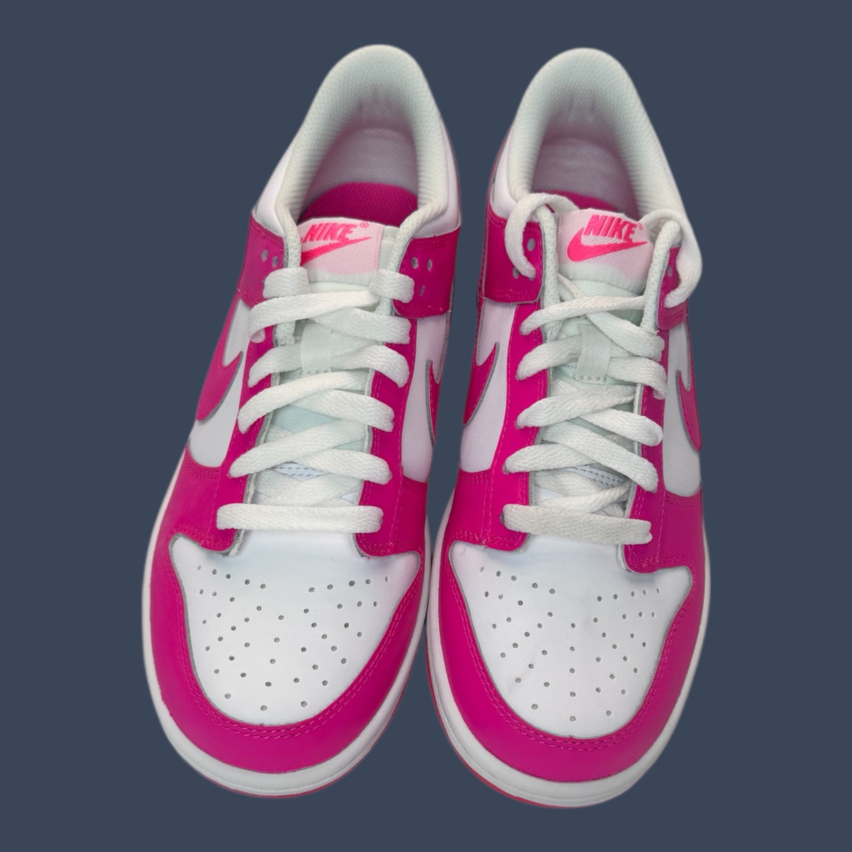 Nike Dunk Low GS White/Laser Fuchsia – FB1909-102