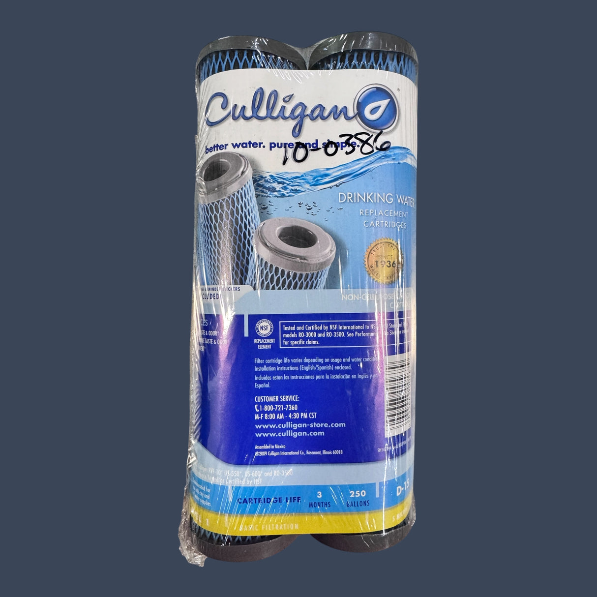 Culligan D-15 | Level 1 Basic Filtration Drinking Water Replacement Cartridge 2-Pack | Water Filter Replacement