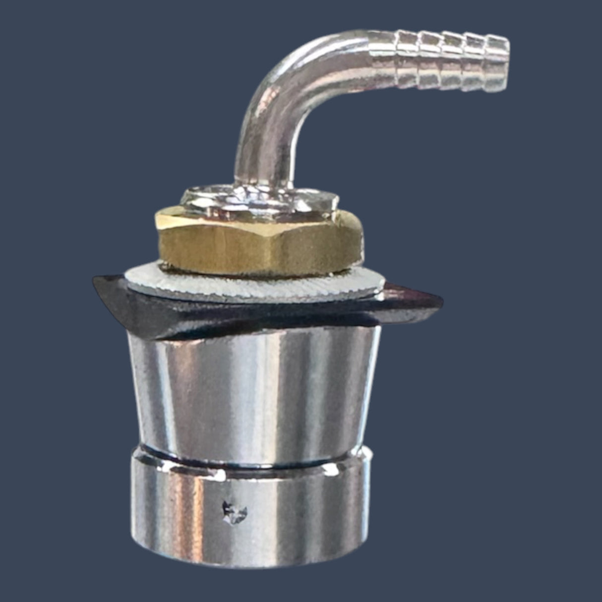 Micro Matic BE-SK2LA-304 | 1-7/8" 304 Stainless Steel Elbow Shank Assembly | 1/4" Bore