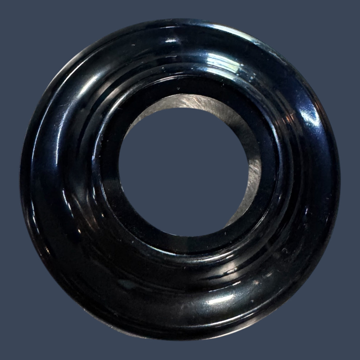Micro Matic 4346P | Black Plastic Wall Flange | Draft Beer Shank Escutcheon