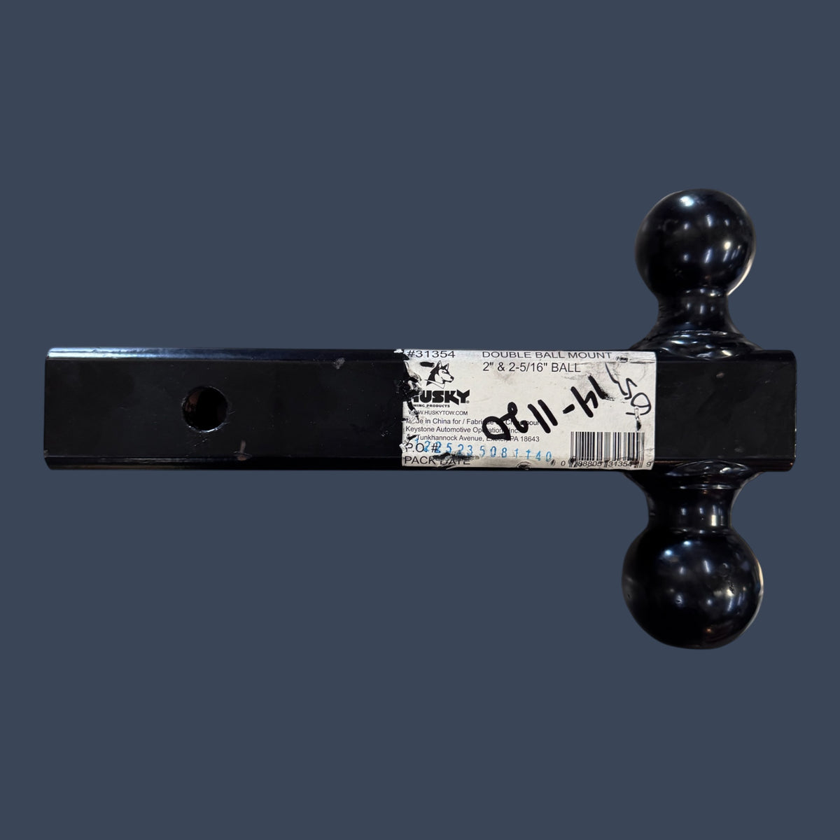 Husky Towing | 31354 | Dual-Ball Trailer Hitch Mount | 2" & 2-5/16" Welded Balls | Class III/IV