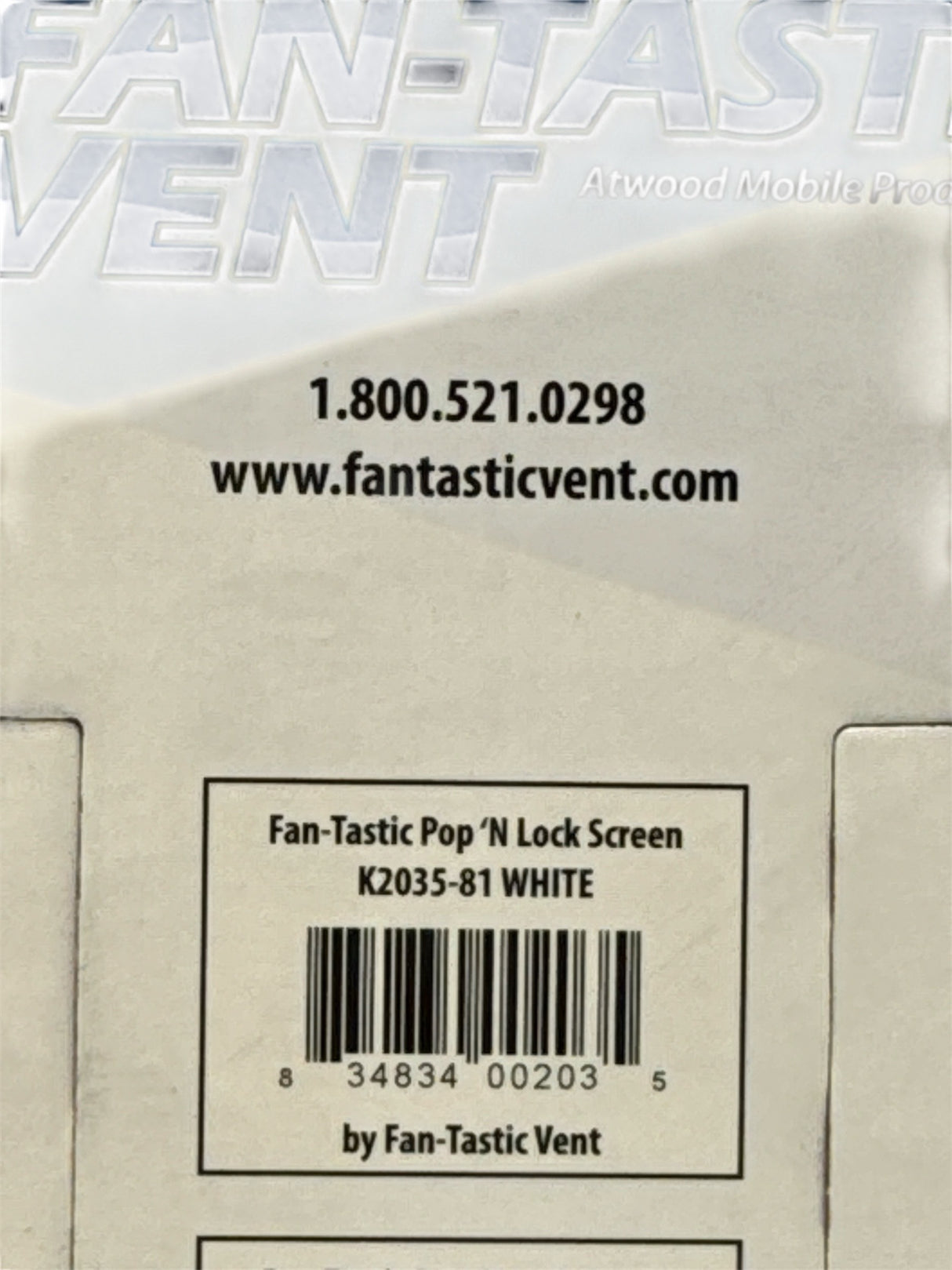 Pop’N Lock snap-in RV roof vent screen