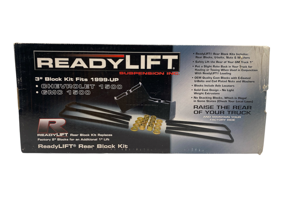 ReadyLIFT 66-3003 3" Rear Block Kit – Fits Chevy Silverado & GMC Sierra 1500