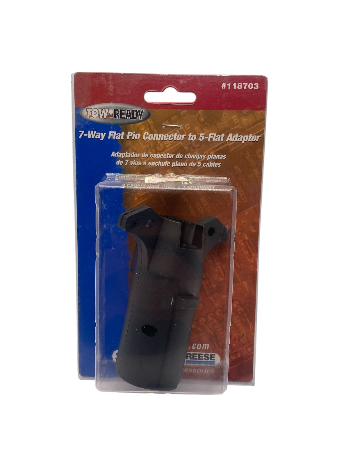 Tow Ready 118703 7-Way Flat to 5-Way Flat Wiring Adapter