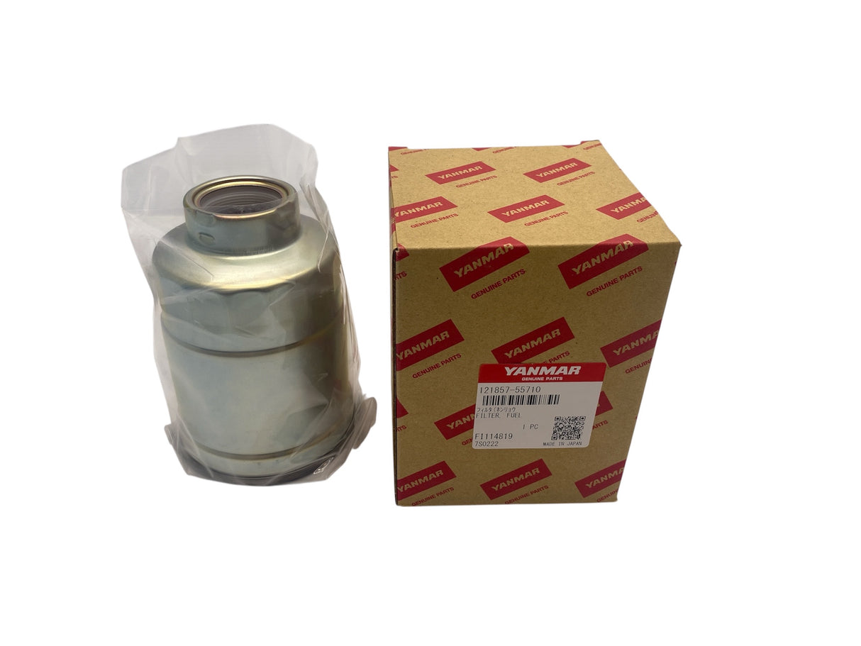 Genuine Yanmar Fuel Filter 121857-55710 – OEM diesel engine replacement filter for reliable performance