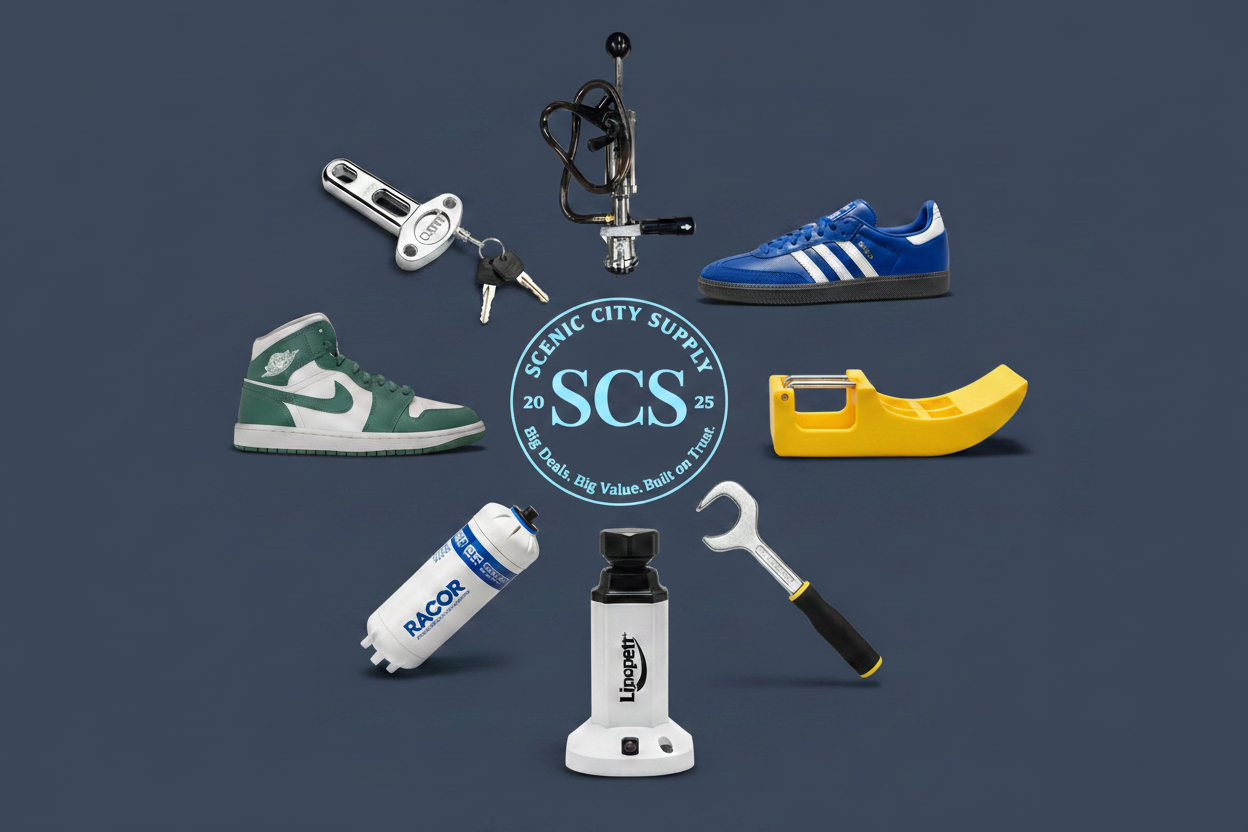 SCS Hero - Light Blue Logo Negative Space over Spokes