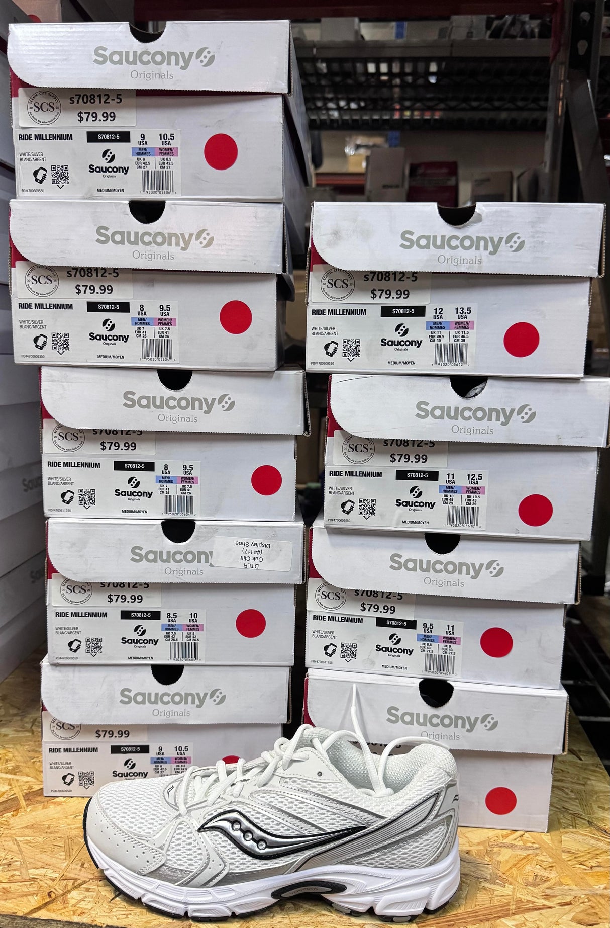 Saucony Ride Millennium White/Silver S70812-5