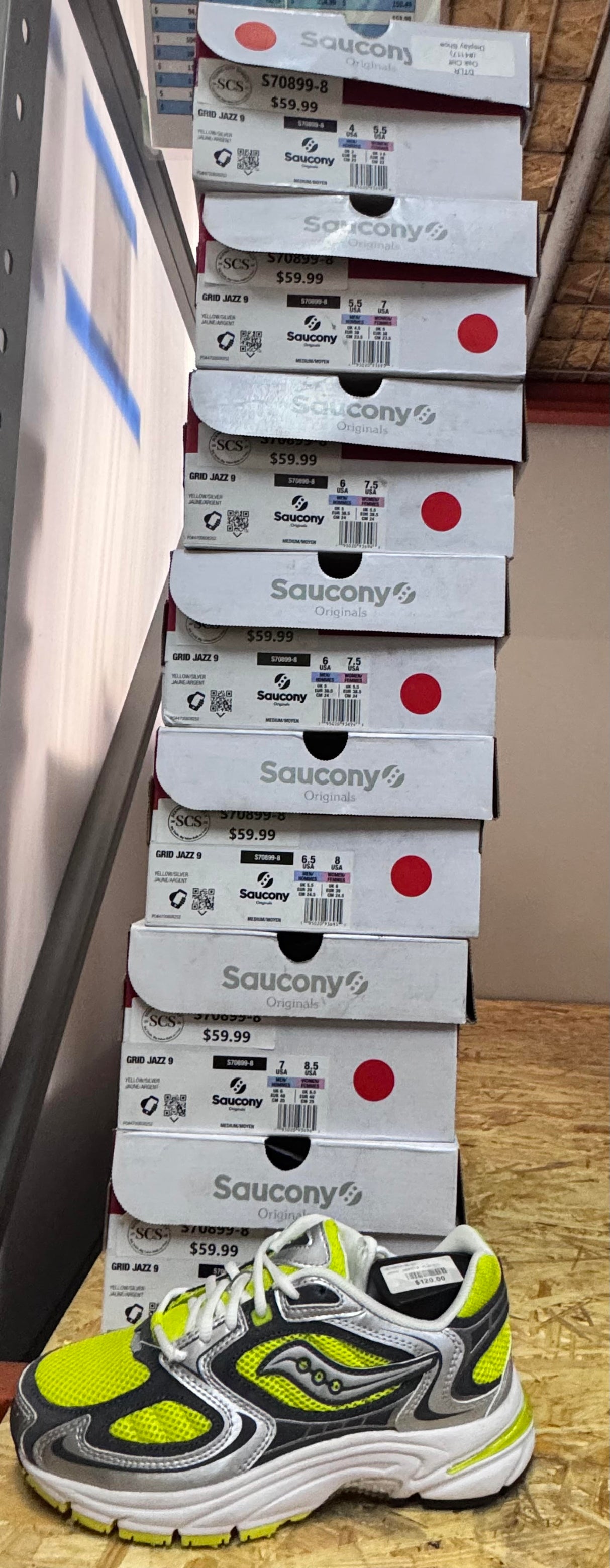 Saucony Grid Jazz 9 Yellow/Silver – S70899-8
