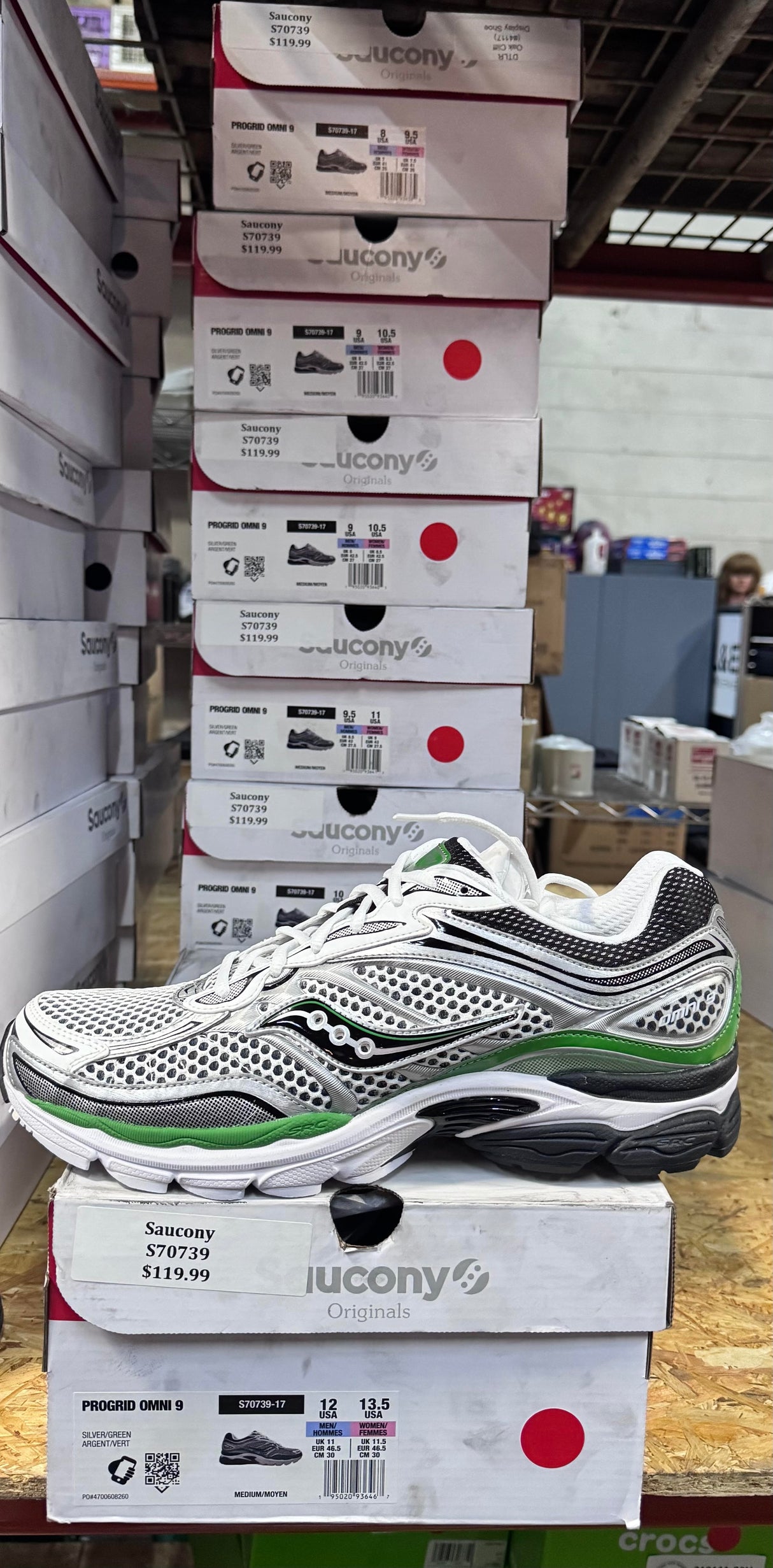 Saucony Omni 9 Silver/Green – S70739