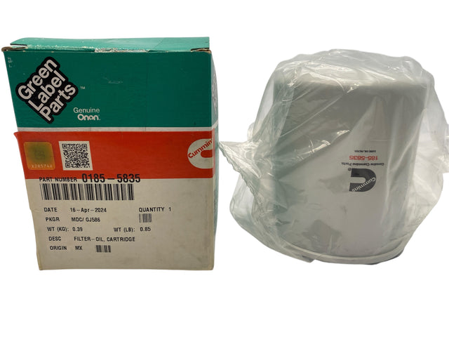 Green Label Parts Oil Filter 0185-5835 – Genuine OEM Replacement for Onan Diesel Generator HDKAG