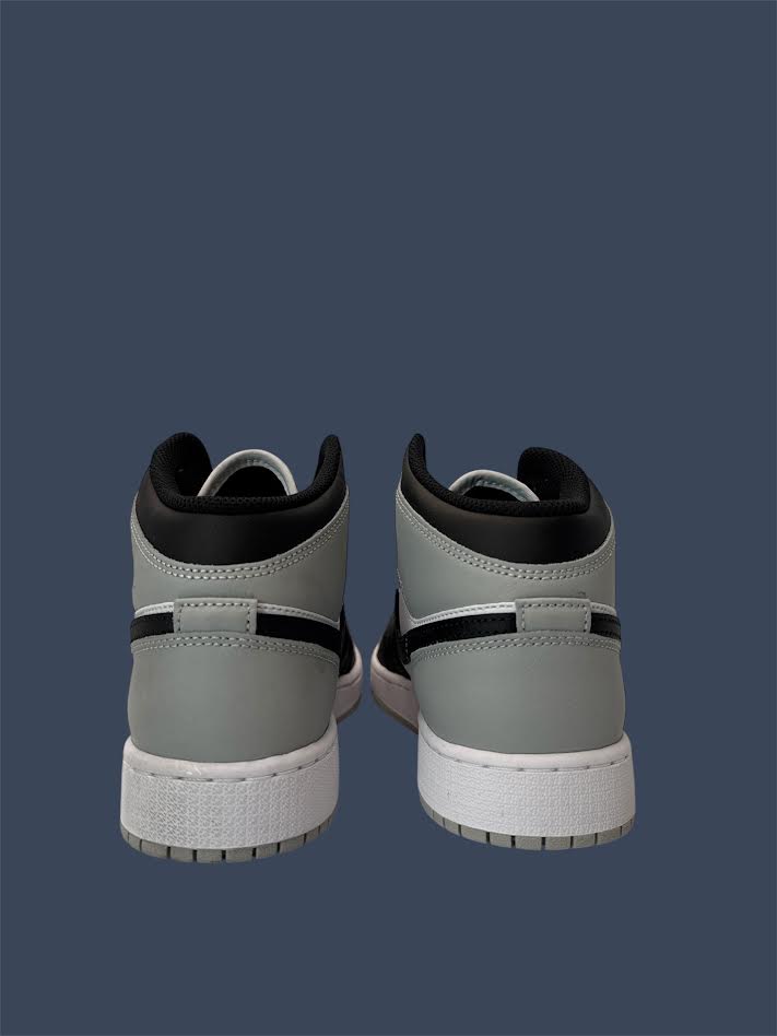 Youth Air Jordan 1 Mid White Black Smoke Grey GS DQ8423-101