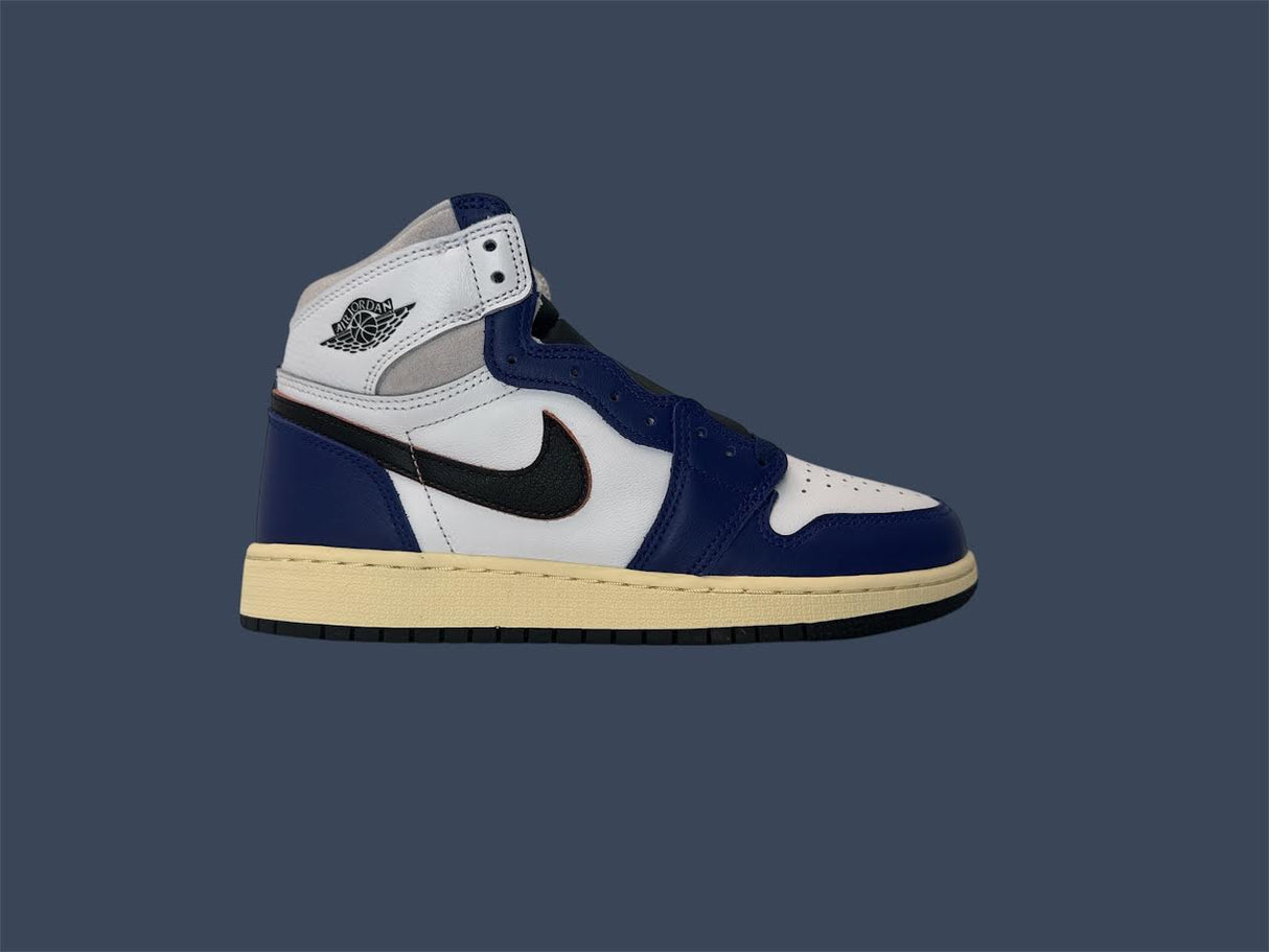 Youth Nike Air Jordan 1 Retro High OG GS White/Black-Neutral Grey FD1437-100