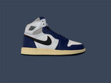 Youth Nike Air Jordan 1 Retro High OG GS White/Black-Neutral Grey FD1437-100