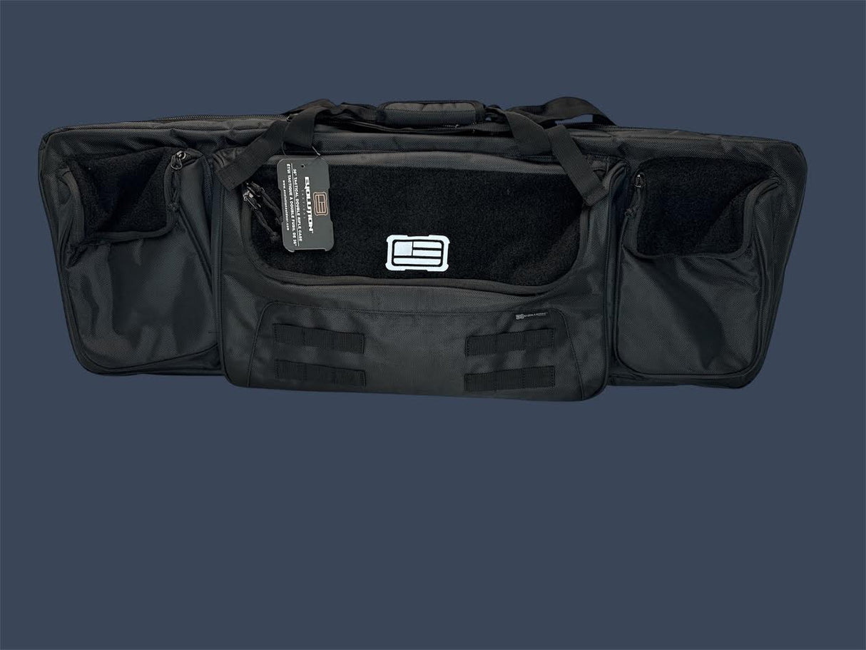 Evolution Outdoor 51299-EV | 1680 Tactical 36" Double Rifle Case | Black | Padded