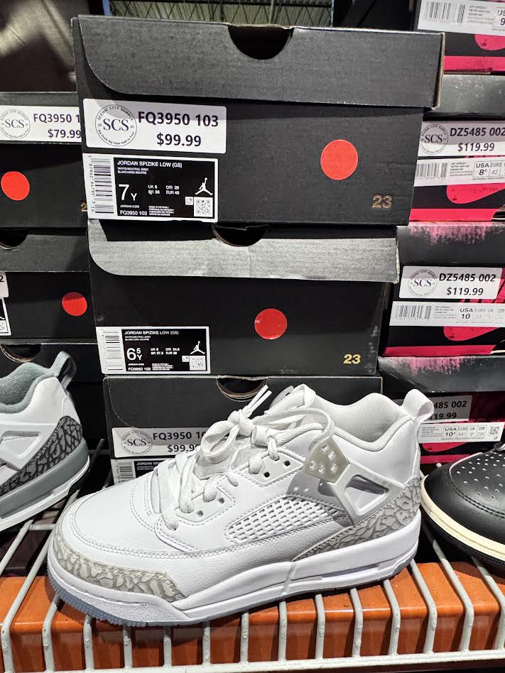 Nike Youth Jordan Spizike Low (GS) White/Neutral Grey FD3950-103