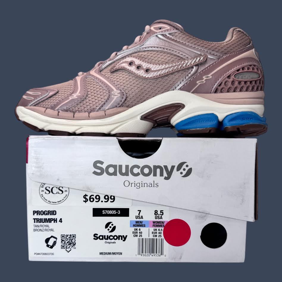 Saucony ProGrid Triumph 4 Tan/Royal – S70805-3