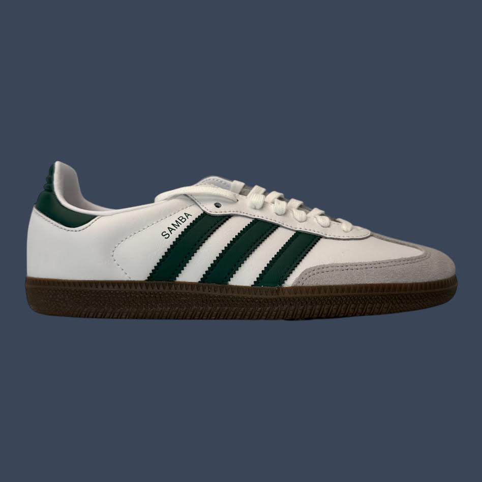 Adidas Samba OG J White/Green/Gum – JQ2843