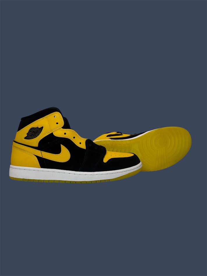 Air Jordan 1 Mid SE Black Varsity Maize HJ6654-071