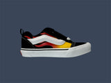 Youth Vans Knu Skool Flame Black/Red VN000EB9Y09