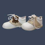 Angel Baby White/Beige Dress Shoes Infant Size 4 – Style 2342