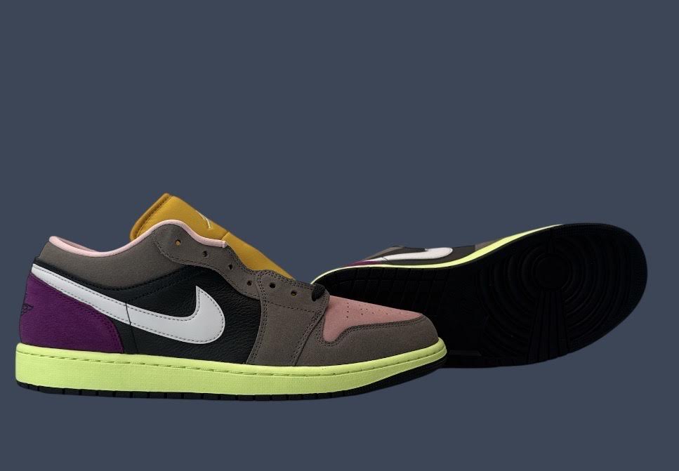 Air Jordan 1 Low SE Oil Grey White HQ2010-005