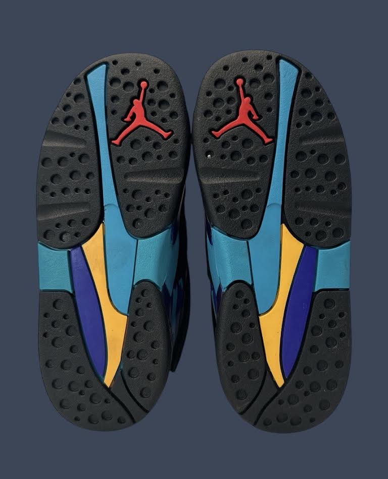 Toddler Air Jordan 8 Retro Black Multi-Color 305360-006