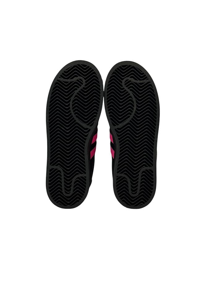 Kids adidas Superstar II Black Pink Size 3 JQ0289