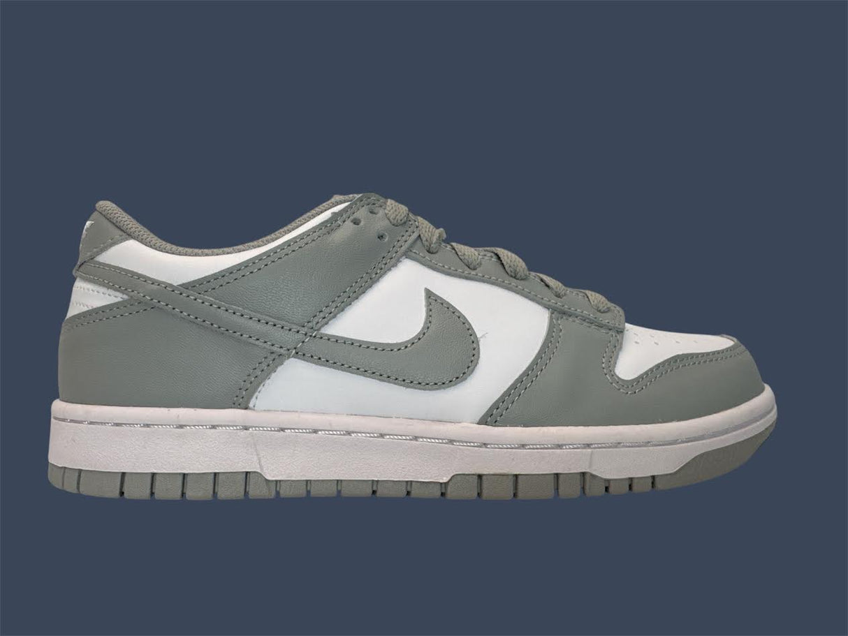 Youth Nike Dunk Low White Light Smoke Grey FB9109-123