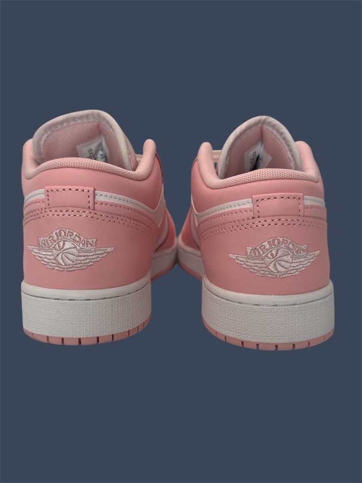 Youth Air Jordan 1 Low (GS) Med Soft Pink/Pearl Pink-White 553560-614 Girls Sneakers