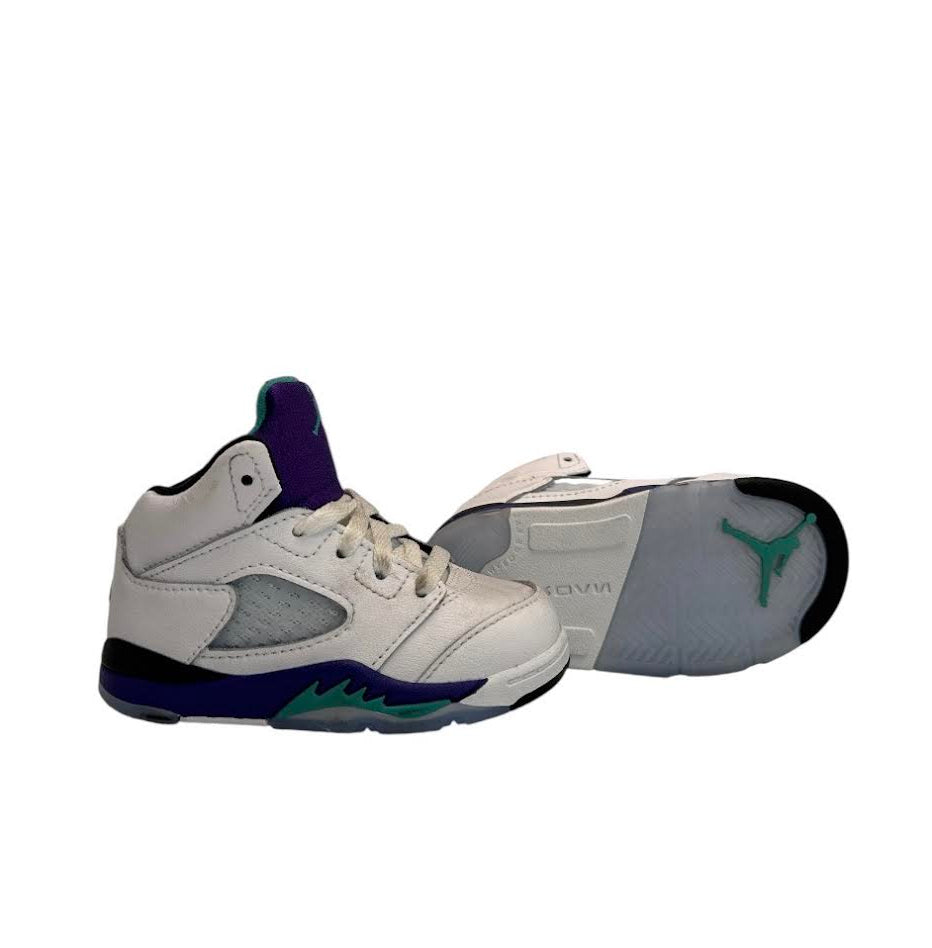 Toddler Air Jordan 5 Retro OG White Grape Ice Size 6C
