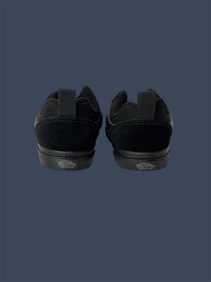 Vans Knu Skool Elastic Lace Kids – Triple Black Suede/Canvas – VN000EFBGDY