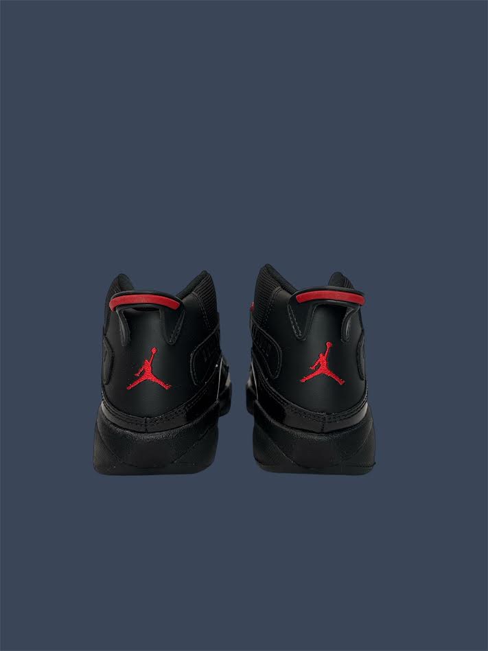 Youth Jordan 6 Rings Black Fire Red PS 323432-026