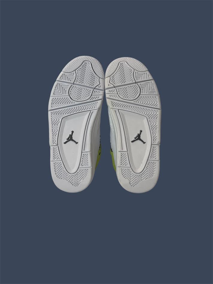 Youth Nike Air Jordan 4 Retro (GS) White/LT Lemon Twist HJ5990-100