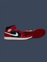 Air Jordan 1 Mid Black White Gym Red DQ8426-061